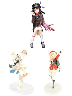 Фигурки StarFriend Геншин Импакт Кли, Паймон, Ху Тао Genshin Impact 3 в 1 15 см