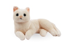 Мягкая игрушка кот Арти, белый, 30 см No Brand