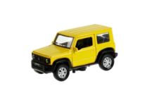 Машина металл Suzuki Jimny 11,5 см, (двери, багаж, желтый)инерц, в коробке Технопарк