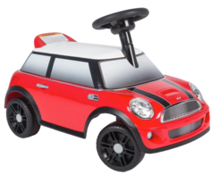 ZW450 Каталка-автомобиль MINI COOPER со звуковыми эффектами, красная RT