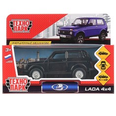 Модель LADA4X4-BK LADA 4х4 черный Технопарк в коробке
