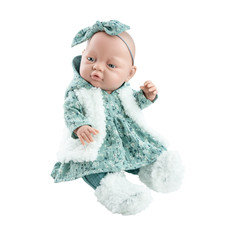 Кукла Бэби в зеленом костюме с бантиком, 45 см Paola Reina