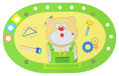 Игровой стол Bear Workbench с набором инструментов и деталей No Brand