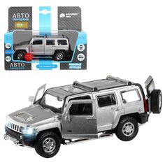 Машинка Автопанорама Hummer H3, 1/32, серебристый, инерционный JB1251393