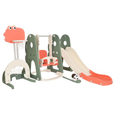 Горка-комплекс Pituso Лакки Зеленый горка, качели, баскет. стойка