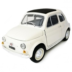 Коллекционная масштабная модель автомобиля Bburago FIAT 500 F 1965 18-12020 white