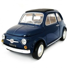 Коллекционная масштабная модель автомобиля Bburago FIAT 500 F 1965 18-12020 blue