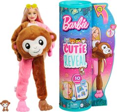 Кукла Barbie Cutie Reveal Милашка-проявляшка Обезьяна HKR01