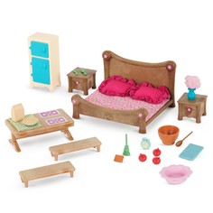 Набор мебели игровой Lil Woodzeez "Спальня и столовая" LW6127