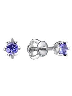 Серьги из платины с танзанитами Империал S01421/Pt-408 Imperial
