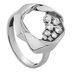 Кольцо из серебра с фианитом р. 18 Kabarovsky 11-593-7900