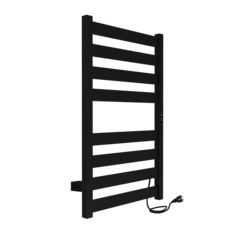 Полотенцесушитель Oktava Slim 5 электрический 80/40 таймер, Черный INDIGO