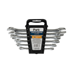 Ключи рожковые Park, CrV, 6 - 17 мм, набор 6 шт Parker