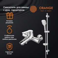 Смеситель Orange Tony M54-300cr с душевым гарнитуром, хром