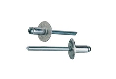 Заклепка SORREX широкий бортик 12 мм, сталь/сталь, 4х8, 100 шт. SSL 40800 100 Park