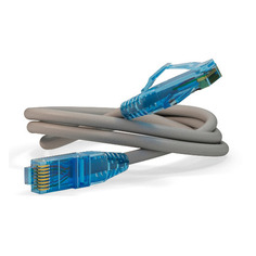 Патч-корд Hyperline PC-LPM-UTP-RJ45-RJ45-C6-3M-LSZH-GY, вилка RJ-45, вилка RJ-45, кат.6