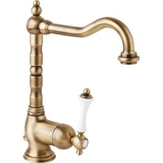 Cezares Margot Смеситель на раковину однорычажный с донным клапаном цвет золото 24 карат р