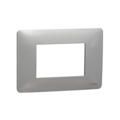 Рамка Schneider Electric Unica Modular NU210330 3-модульная алюминий