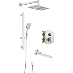Душевой гарнитур Swedbe Platta со встраиваемым термостатическим смесителем 5562