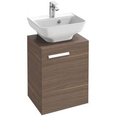 Тумба навесная для ванной Jacob Delafon Struktura 45х35,3х57х6 ореховое дерево EB1397D-E16