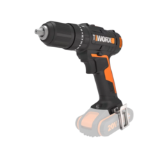 Дрель-шуруповерт ударная аккумуляторная WORX WX370.9, 50Нм, 20В, без АКБ и ЗУ