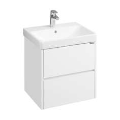 Тумба-умывальник AQUATON Сканди 55 1A251701SD010 белая и раковина Адриана 55 1WH501620