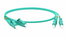 Hyperline FC-D2-503-LC/PR-LC/PR-H-1M-LSZH-AQ Патч-корд волоконно-оптический (шнур) MM 50/1