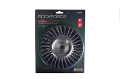 Кордщетка дисковая ROCKFORCE стальная витая для УШМ 175мм