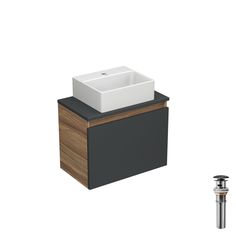 Комплект для ванной,3 предмета Bau (Тумба Bau Blackwood 50,раковина BAU, выпуск) Bauedge