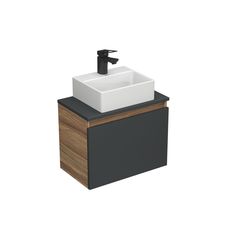 Комплект для ванной,3 предмета Bau (Тумба Bau Blackwood 50,раковина BAU, смеситель Cerama) Bauedge