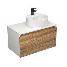 Комплект для ванной,3 предмета Bau (тумба Bau Dream Blackwood 80+раковина BAU, смеситель) Bauedge