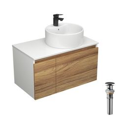Комплект для ванной,4 предмета Bau (тумба Bau Dream 80+раковина,смеситель,выпуск) Bauedge