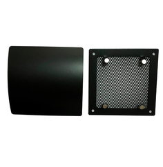Вентиляционная решетка на магнитах, (РД170) чёрная матовая, декоративная панель Magtrade