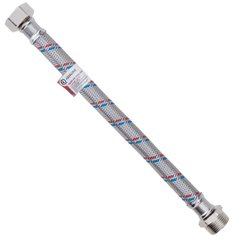 Подводка для воды 3/4"х0.6 м, Г-Ш, латунь, AquaLine, Гигант, 04957