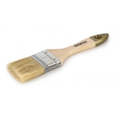 ZOLDER Кисть плоская 50 х 12 мм, натур.щетина, дерев.ручка Капитан Армейская / 126030а