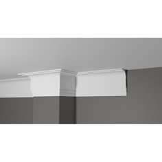 Decor-Dizayn Карниз потолочный ударопрочный влагостойкий под покраску 120Х60Х2000мм DD516