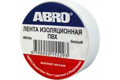 ABRO Изолента 19мм x 10м белая (ABRO)