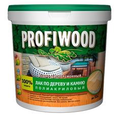 Лак по дереву и камню profiwood в/д глянцевый 0,9кг