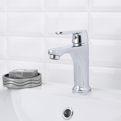 Смеситель для умывальника РМС SL123-001F цинк Ростовская Мануфактура Сантехники