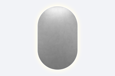 Зеркало настенное для ванной GENGLASS, GGL-01-S-6000-1 с холодной LED подсветкой овальное