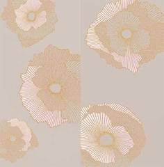 Панно Mono Golden flowers 60х60 (компл. из 2 шт) Creto