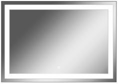 Зеркало Sansa Even 100 alum с подсветкой