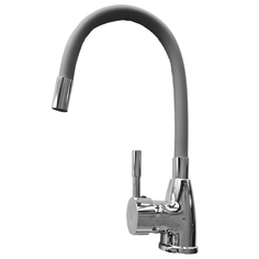 Смеситель для кухни ROEGEN RD014S с гибким серым изливом, Кран для кухни