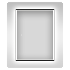 Влагостойкое зеркало с подсветкой для ванной Wellsee 7 Rays Spectrum 172201320, 70х90 см