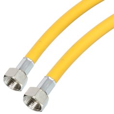 Подводка для газа 3/4"х1 м, Г-Г, ПВХ, индивидуальная упаковка, Tuboflex