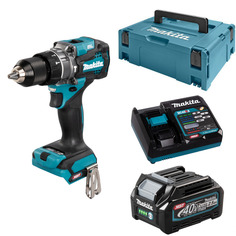Дрель-шуруповерт ударная аккумуляторная Makita 140Нм 40В XGT Li-Ion 1x2,5Ач HP001GD101