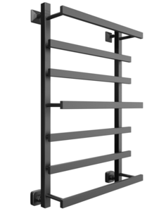 Водяной полотенцесушитель Двин Q Plaza 800х500 черный матовый