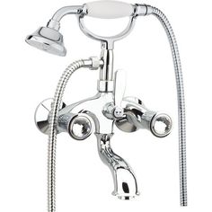 Двухвентильный смеситель для ванны с ручным душем Fiore Venere Sky, цвет хром - Swarovski