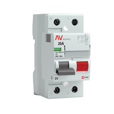 Устройство защитного отключения DV 2P 25А/100мА (AC) EKF AVERES - коробка (60 шт)