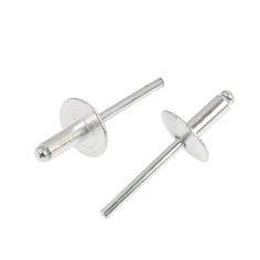 Заклепки вытяжные ТУНДРА krep, алюминий-сталь, увел.борт 14 мм, 4.8х12 мм, 50 шт.